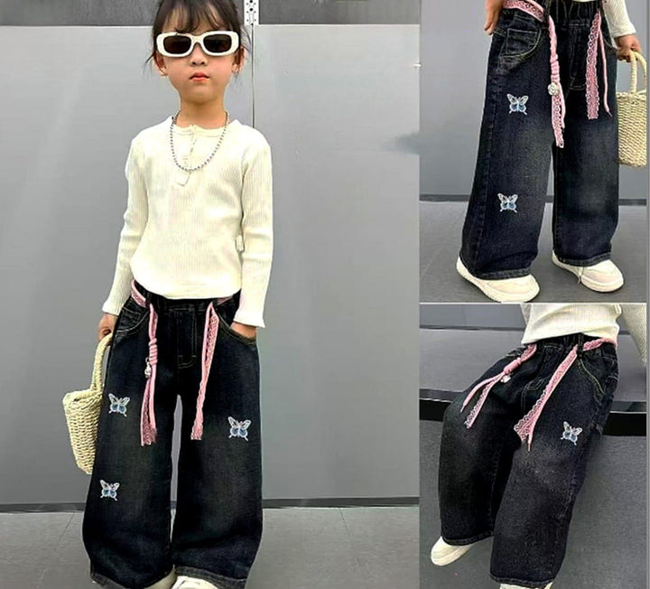 Girls Designer Wide Leg Jeans [GJ-935] (2 -6 Years)