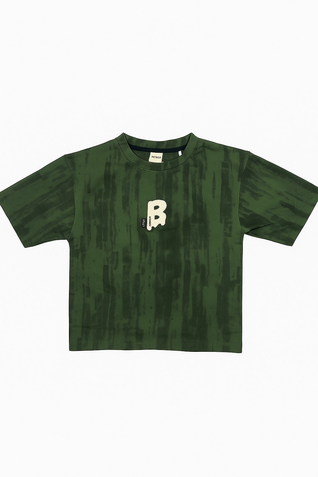 Boys Cotton Looper Green T-Shirt [BT-128] [1 - 12Years]