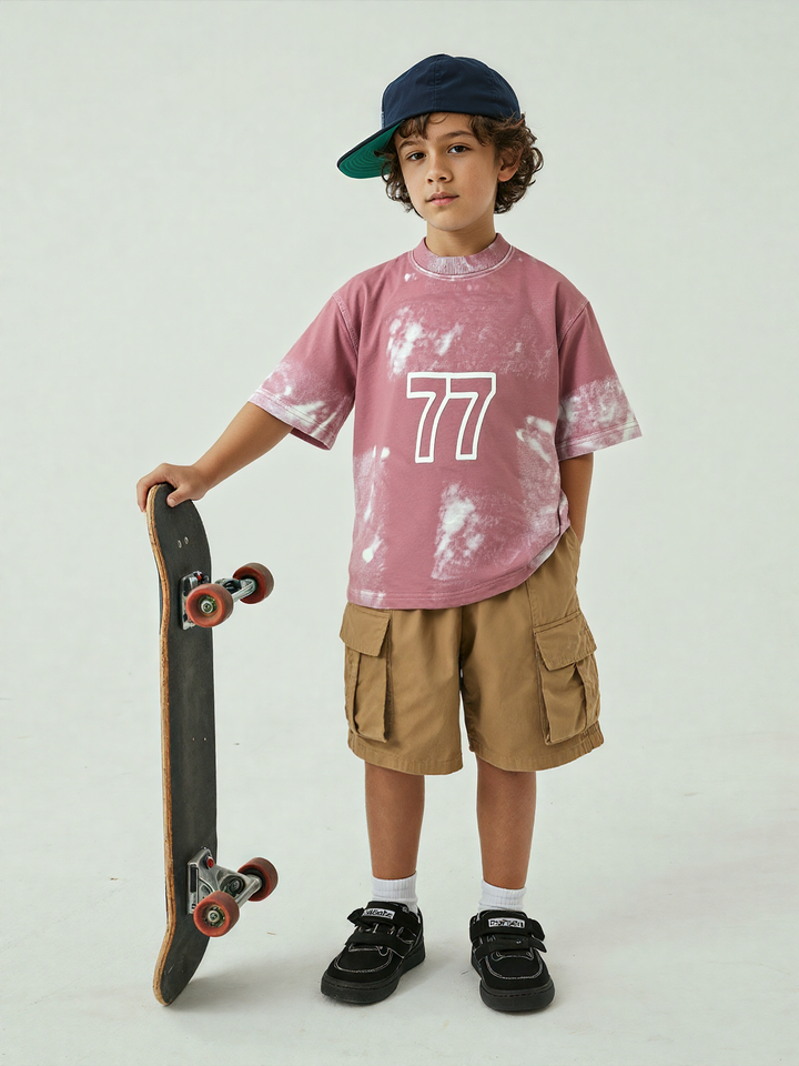 Boys Cotton Looper Rose T-Shirt [BT-129] [1 - 12Years]
