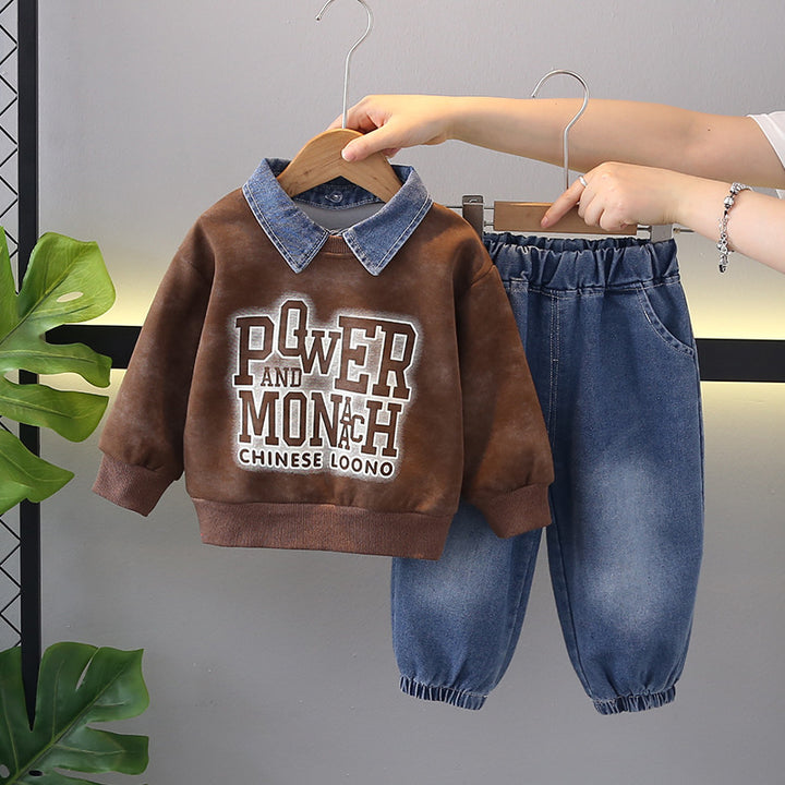 Boys Imported Brown Co-Ord Set [BT-6743] [1 - 5Years]