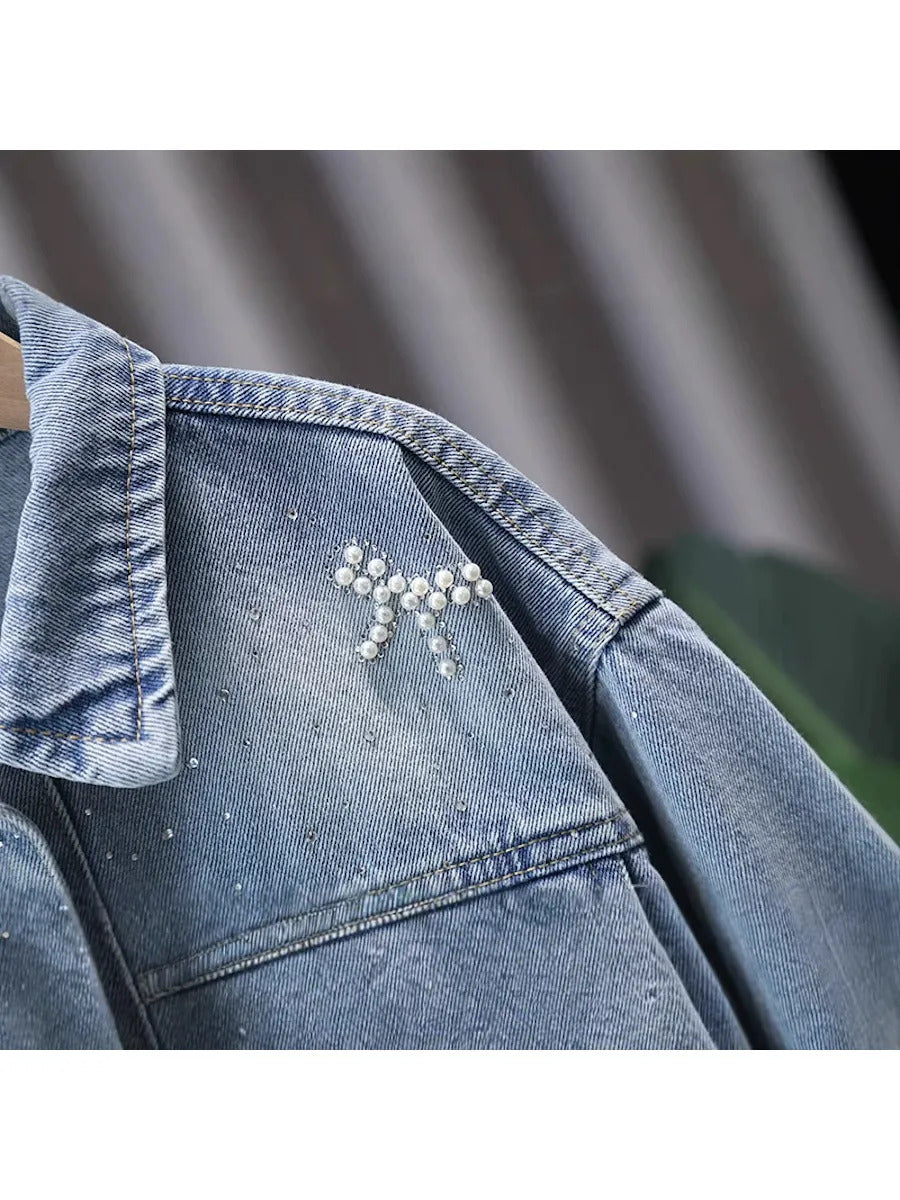 Girls Imported Fancy Denim Jacket [GT-155] [ 4-12 Years ]