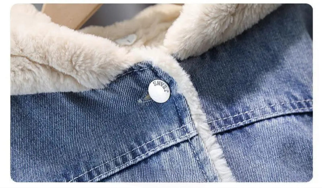 Girls Imported Winter Hoodie Fur Jacket [GT-151] [ 3-12 Years ]