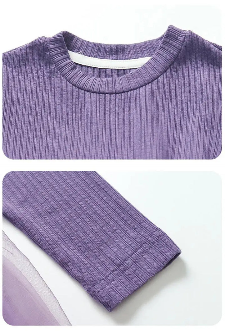 Girls Imported Purple Frock [GF-6654] (2 - 7Years)