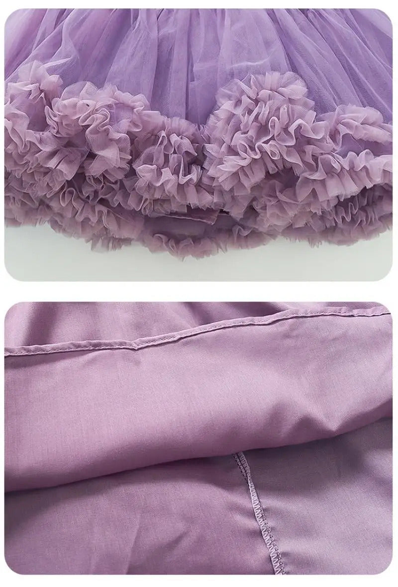 Girls Imported Purple Frock [GF-6654] (2 - 7Years)