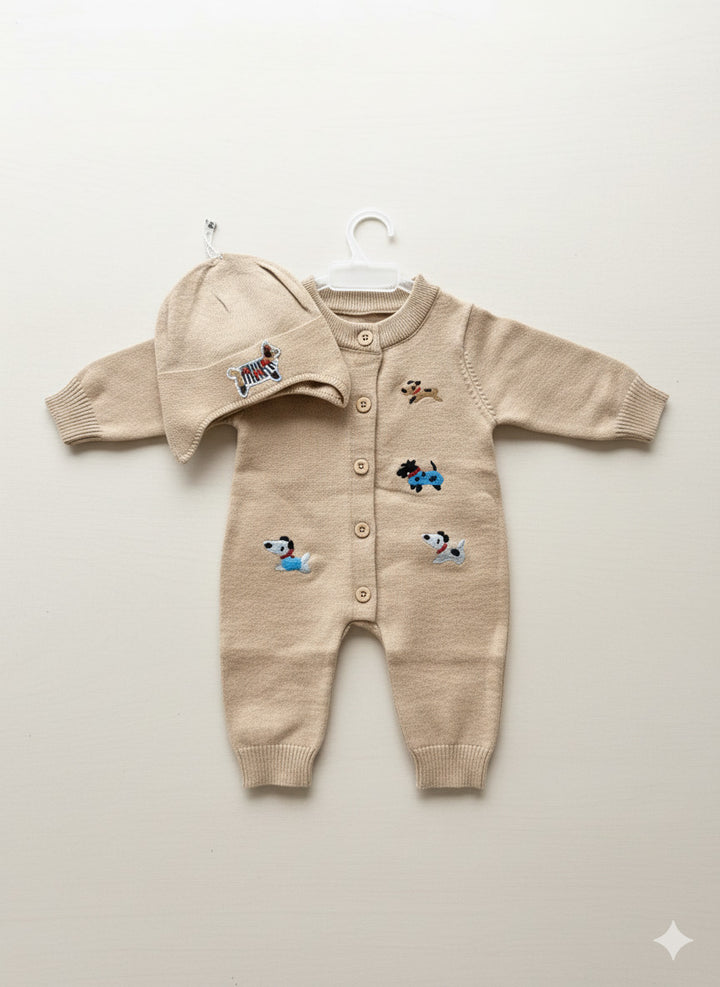 Unisex Romper With Cap  [BT-6660] (3 - 24 Month )