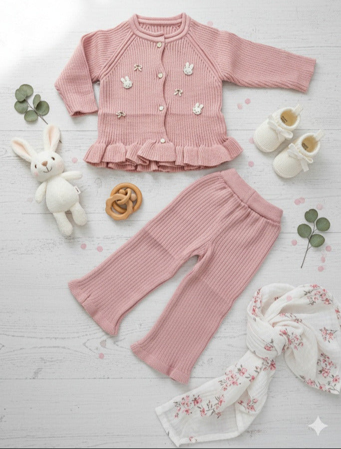Girl's Imported Pink Co-Ord Set [GCS-6792] (1-6 Years)