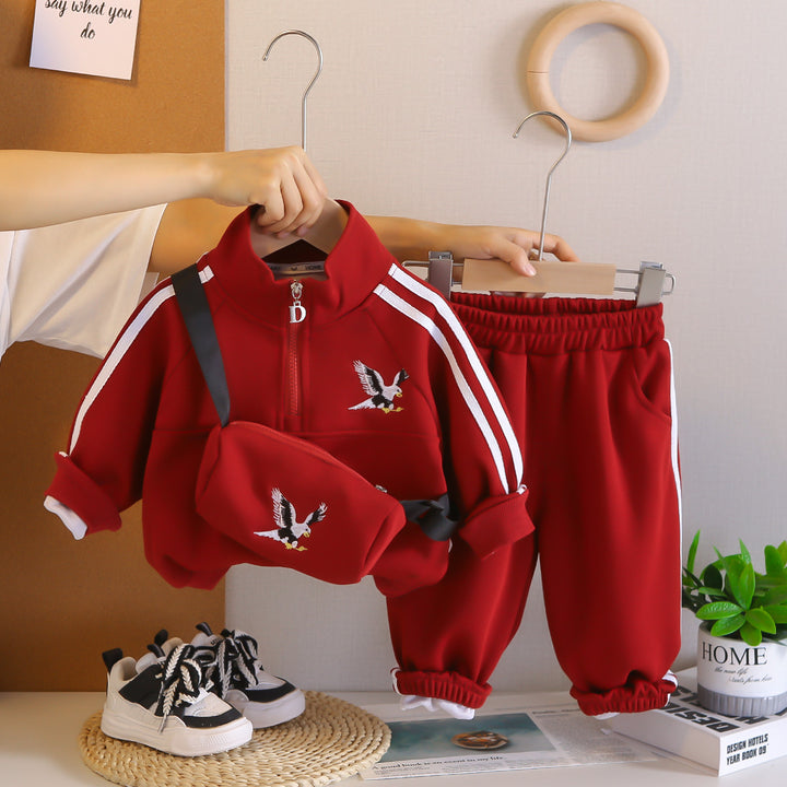 Boys Imported Red Co-Ord Set [BT-6595] [1 - 5Years]