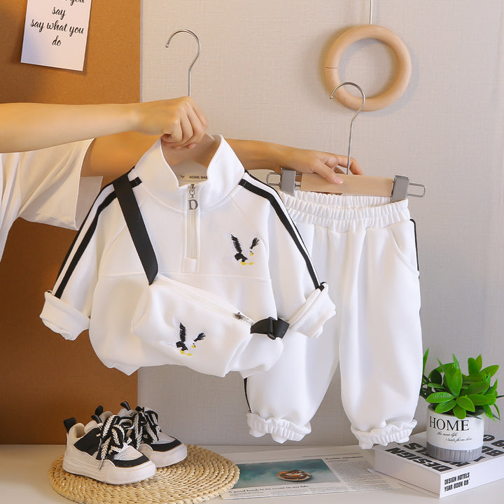 Boys Imported White Co-Ord Set [BT-6597] [1 - 5Years]