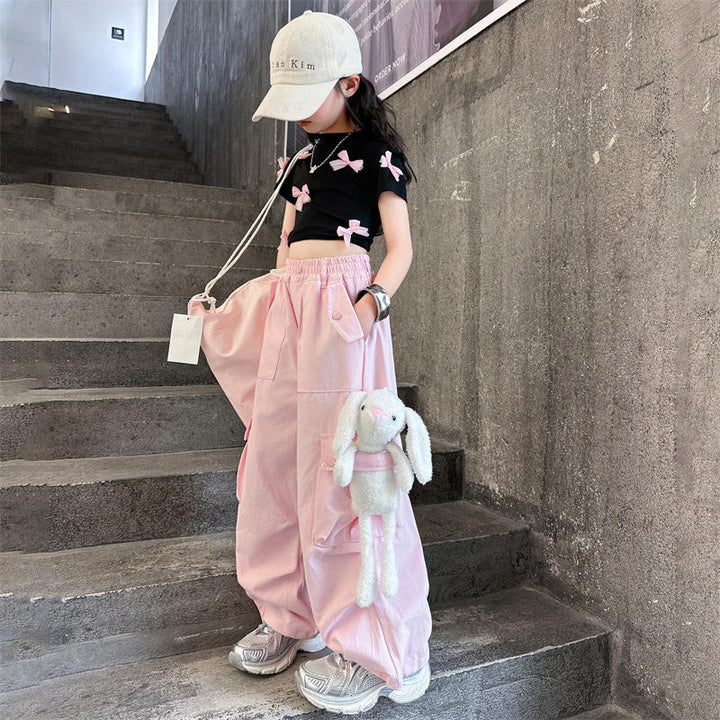 Girl's Imported Pink Co-Ord Set [GCS-6540] (5-12 Years)