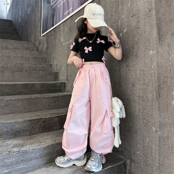 Girl's Imported Pink Co-Ord Set [GCS-6540] (5-12 Years)