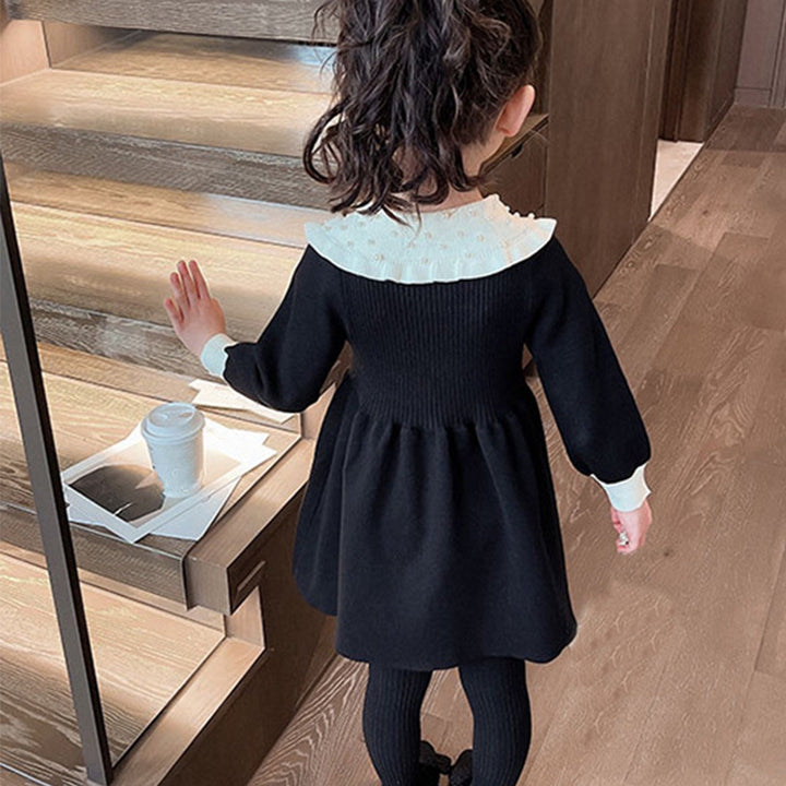 Girls Korean Knitted Winter Dress [GF-6349] (2 - 7Years)