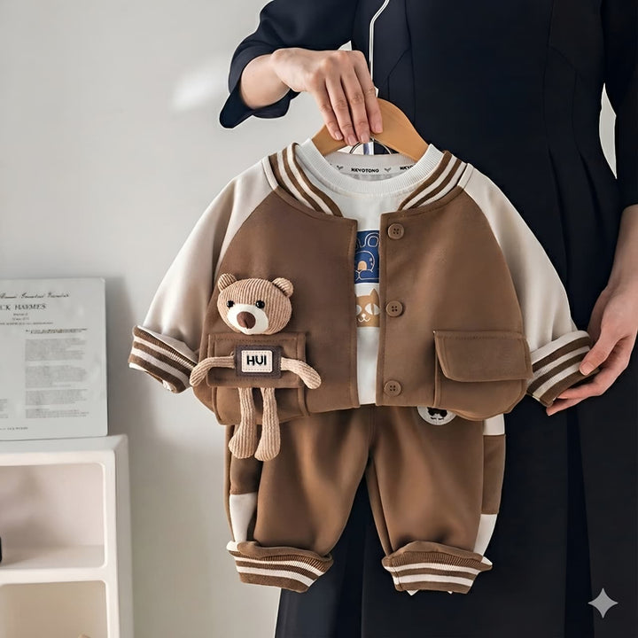 Boys Imported 3 Piece Co-Ord Set [BT-6147] [1 - 5Years]