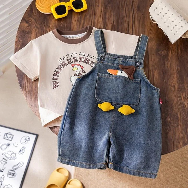 Imported Unisex Short Dungaree [GD-224] (2-6Years)