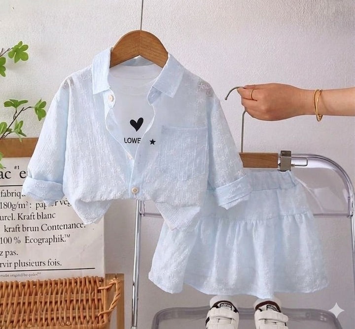 Girls Imported 3 Piece Co-Ord Set [GCS-2G-5147] (2-6Years)