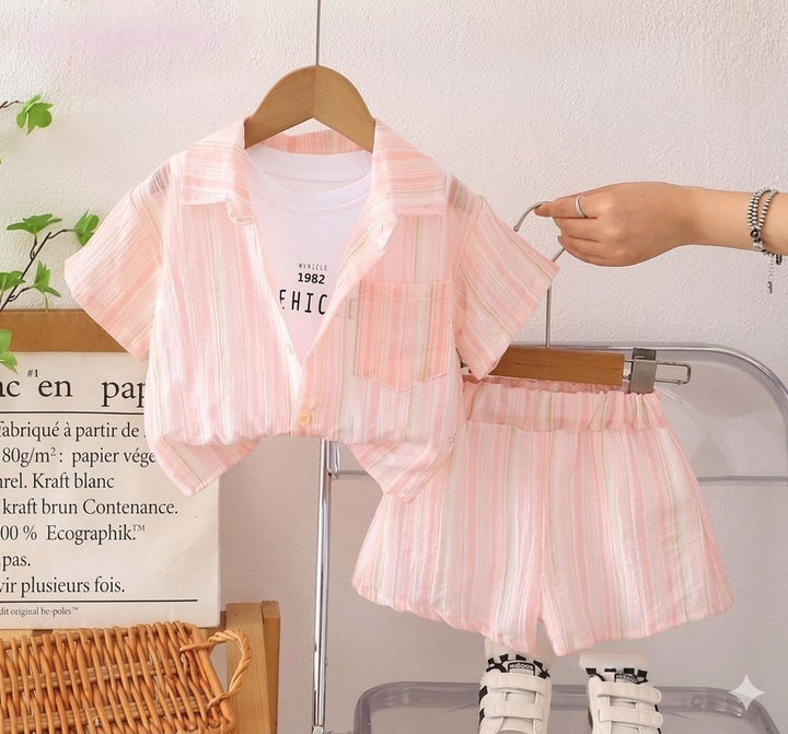 Girls Imported 3 Piece Co-Ord Set [GCS-5F-2086] (2-6Years)