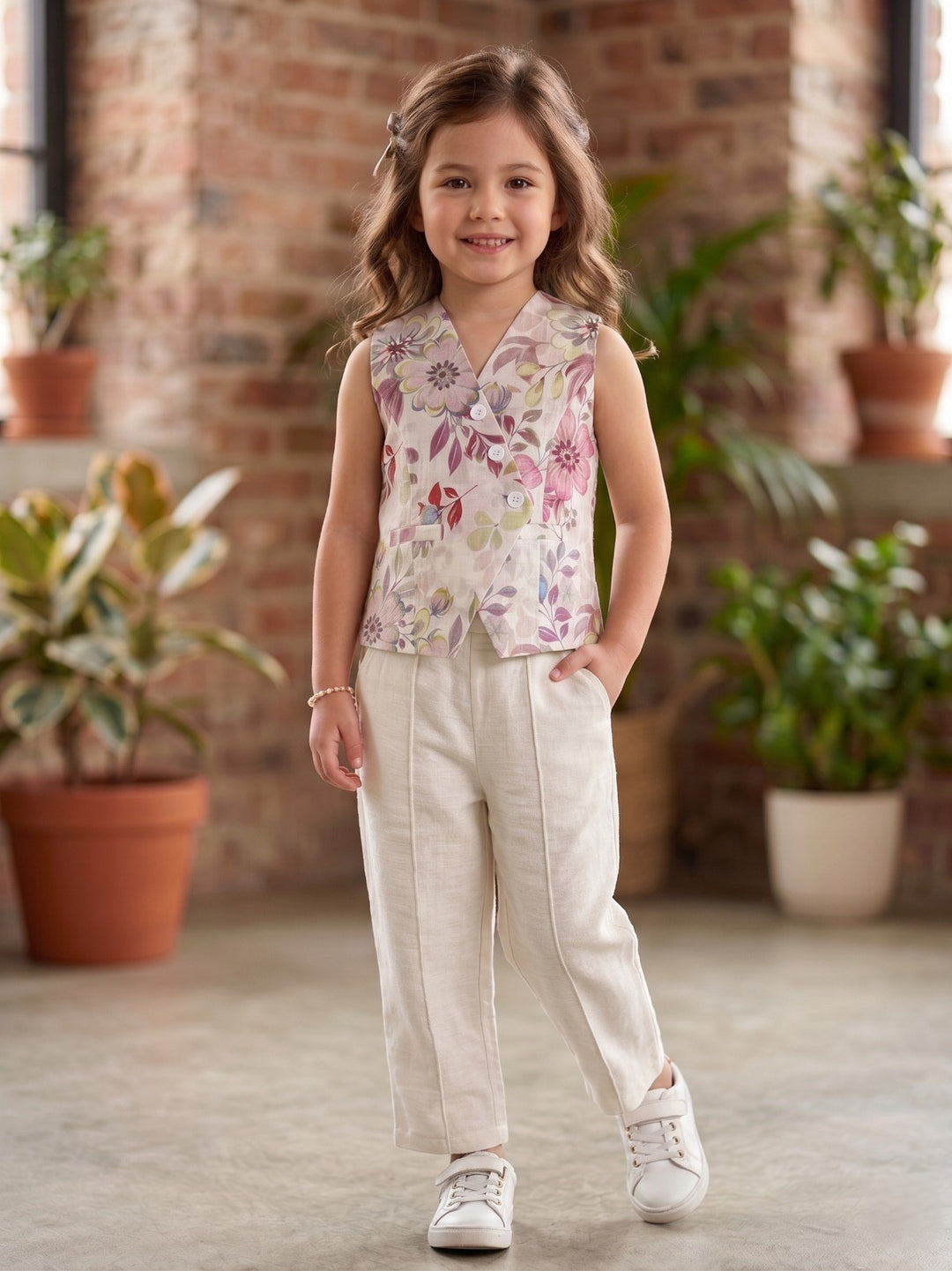 Girl's Printed Co-Ord Set [GCS-4271] (4-12Years)