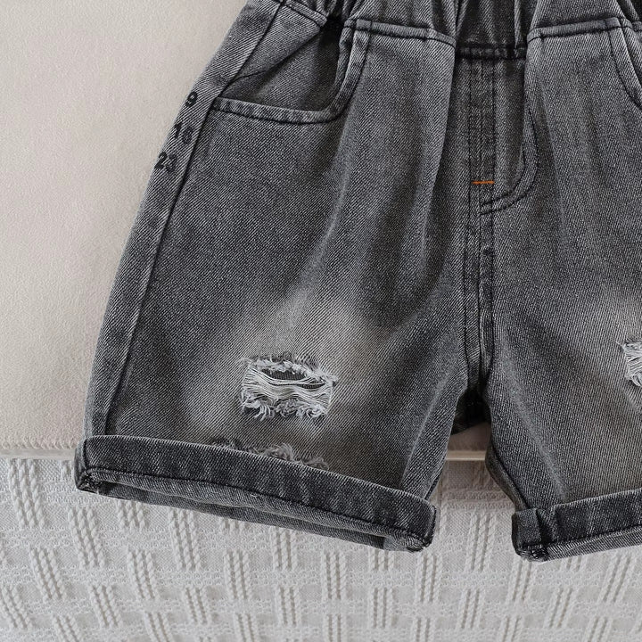Boys Imported White Back Print Cord Set [BT -5684] [1-6 Years]