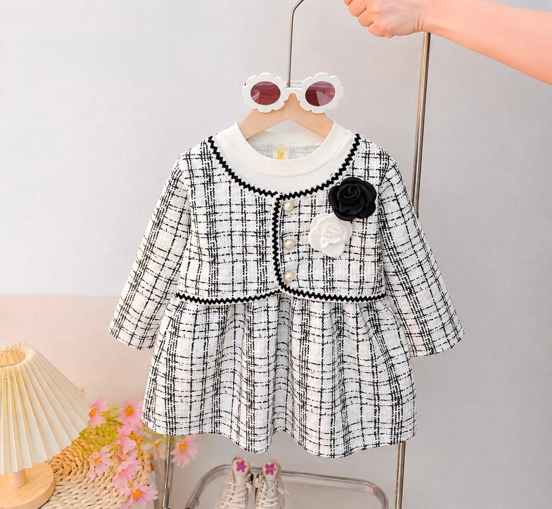 Girls Imported White Dress [GD-5481] (9M-4Years)