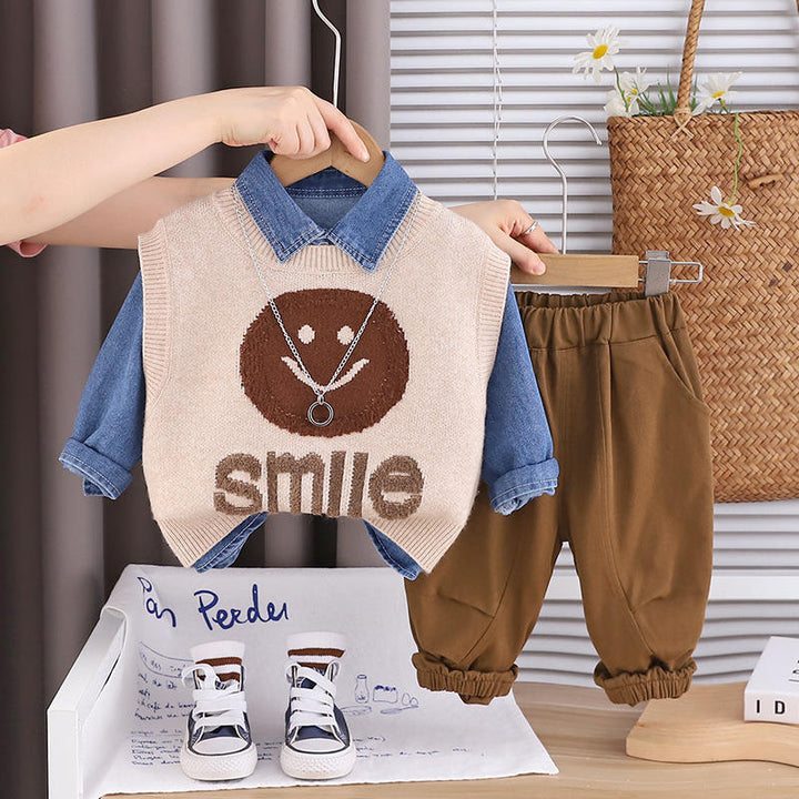 Boys 3 Piece Cord Set [BT-4174] [1 -6Years]