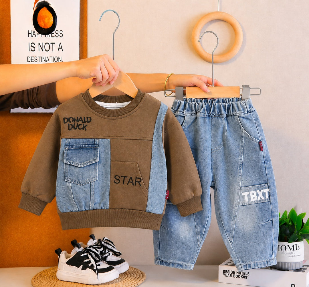 Boys Imported Cord Set [BT-7845] [1-6 Years]