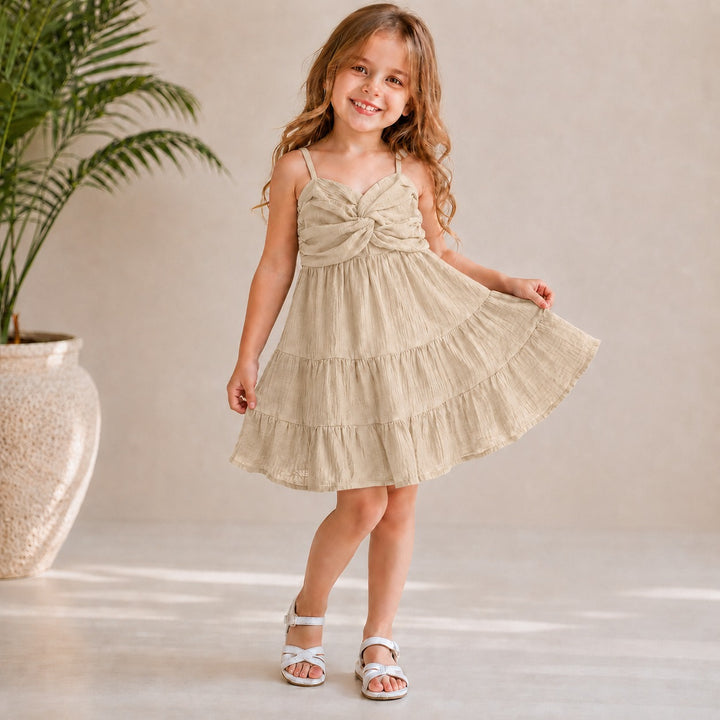 Girl's Summer Spaghetti Onepice [GD-2B-4651] (2-9Years)