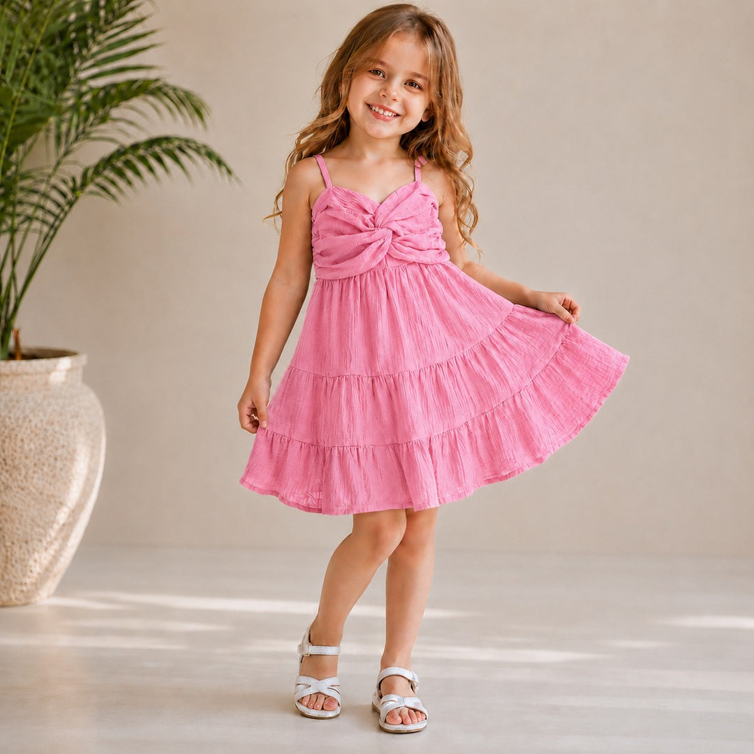 Girl's Summer Spaghetti Onepice [GD-4B-7452] (2-9Years)