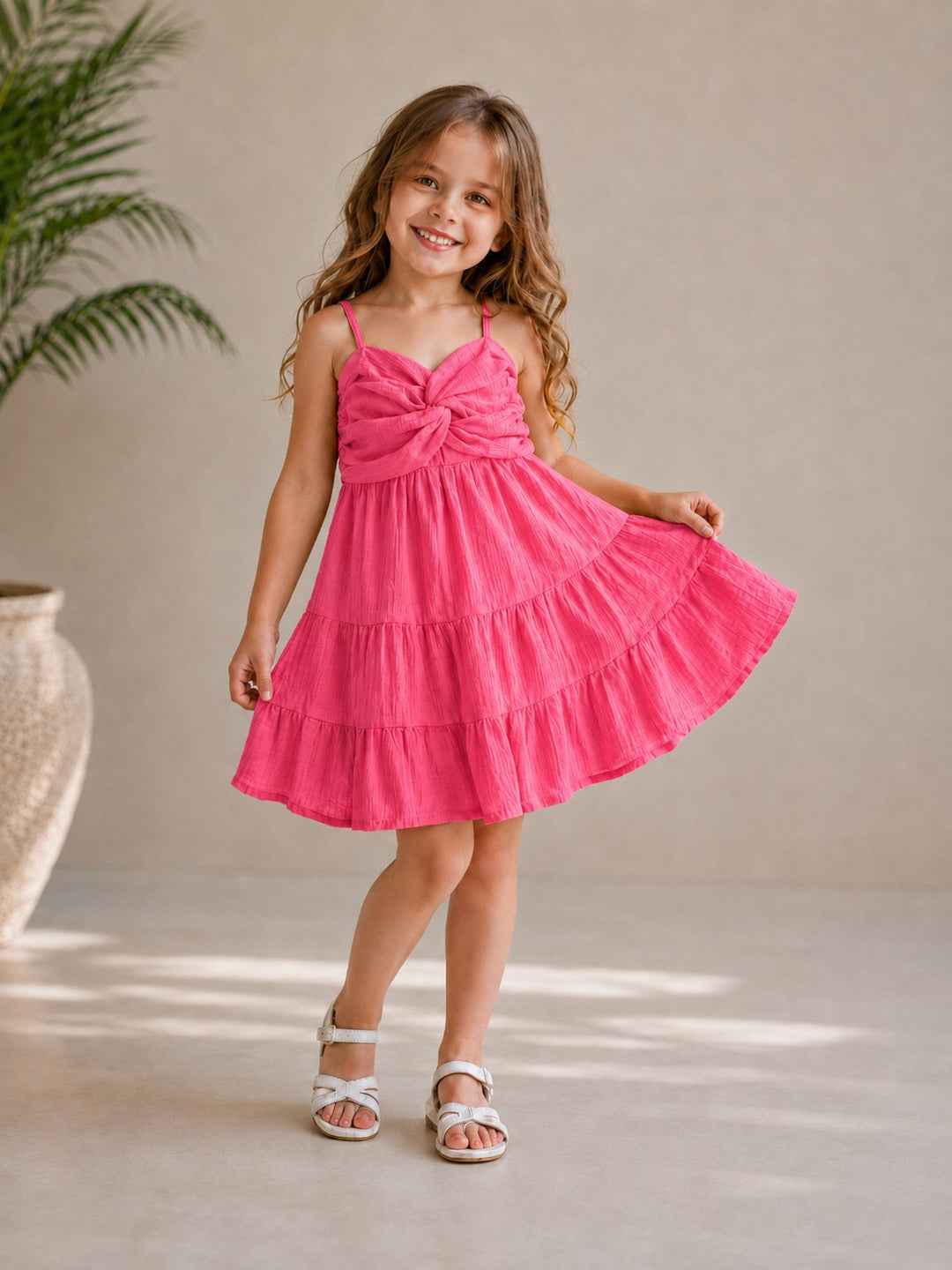 Girl's Summer Spaghetti Onepice [GD-5B-6842] (2-9Years)