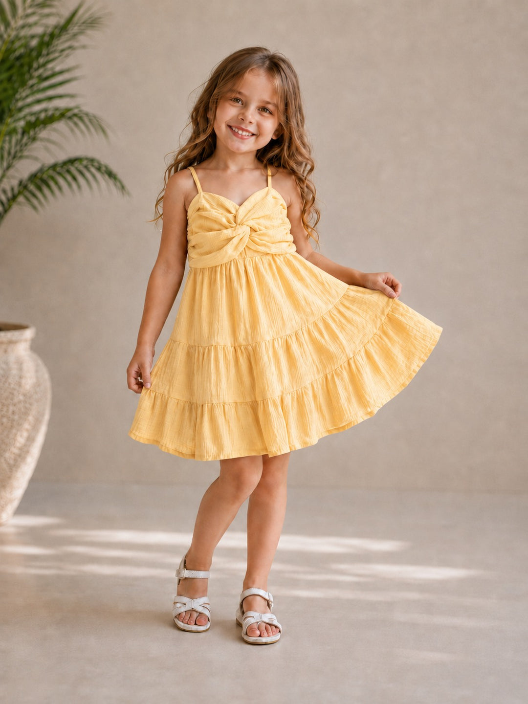 Girl's Summer Spaghetti Onepice [GD-6B-3688] (2-9Years)