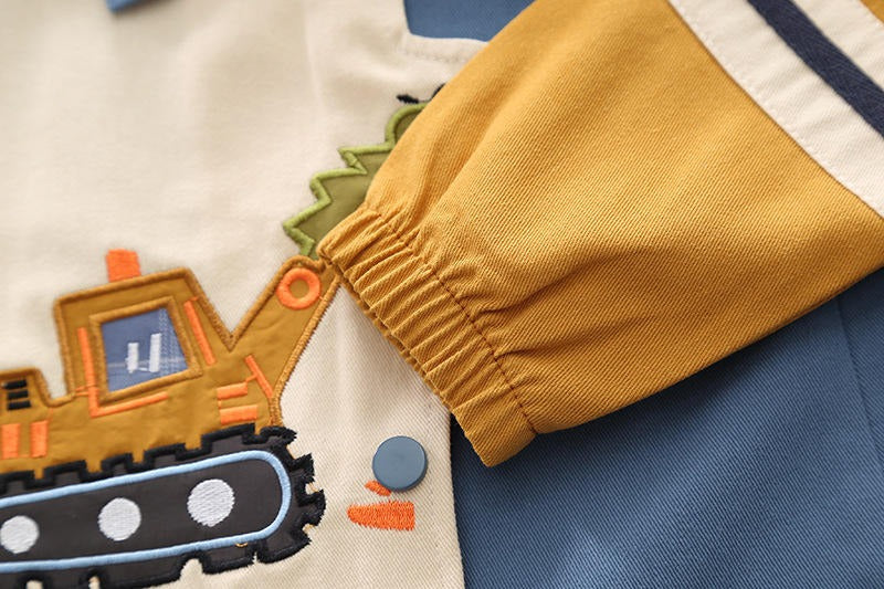 Boys 3 Piece Imported Blue Cord Set [BT-M-4798] [1 - 6Years]