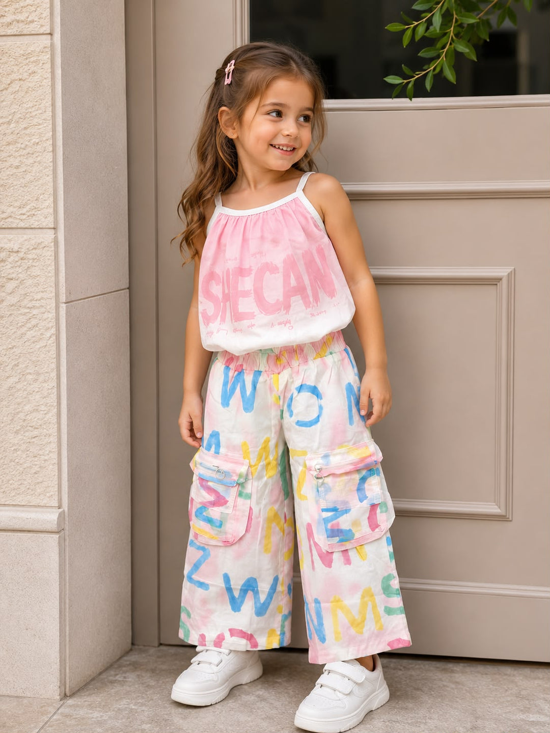 Girls Printed Co-Ord Set [GCS-4E-8712] (5-13Years)