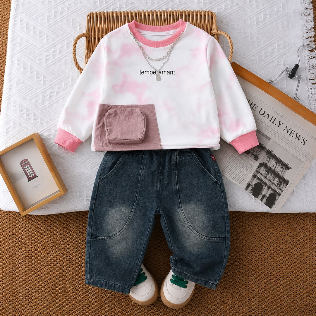Boys Imported Pink Cord Set with Locket [BT-1C-8539] [1-6 Years]