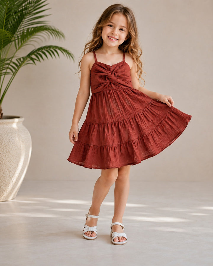 Girl's Summer Spaghetti Onepice [GD-3B-6764] (3-10Years)