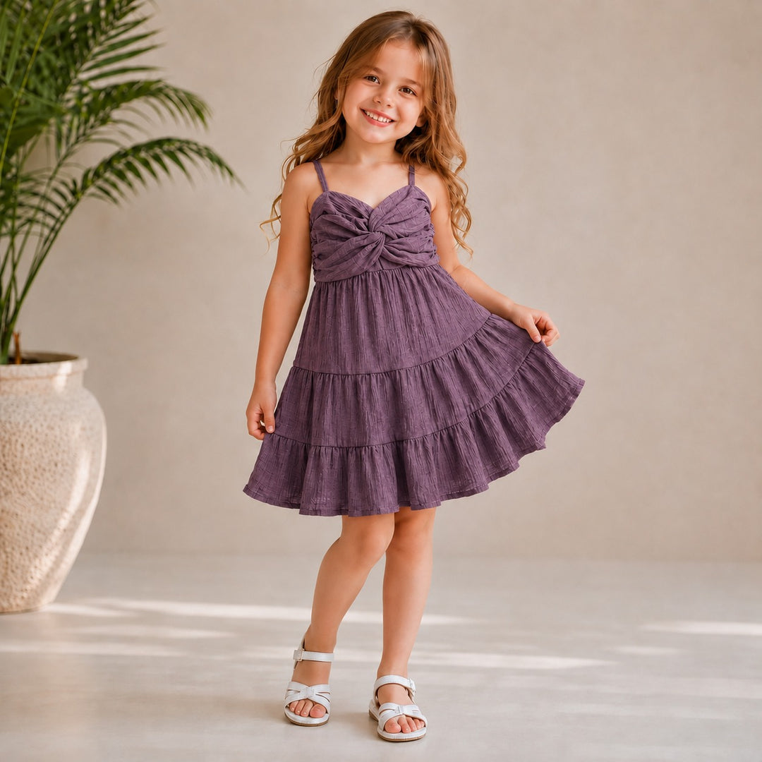 Girl's Summer Spaghetti Onepice [GD-1B-5137] (3-10Years)