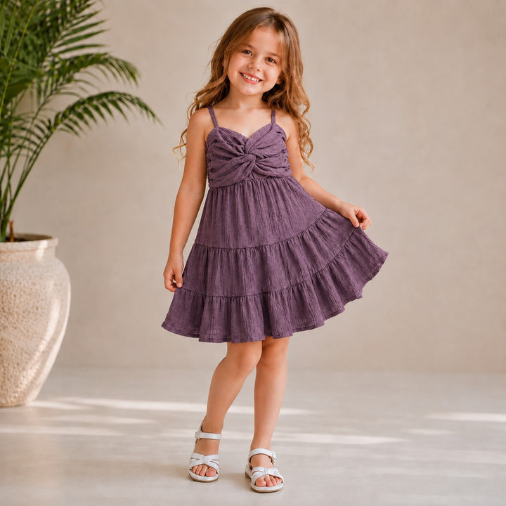 Girl's Summer Spaghetti Onepice [GD-1B-5137] (3-10Years)