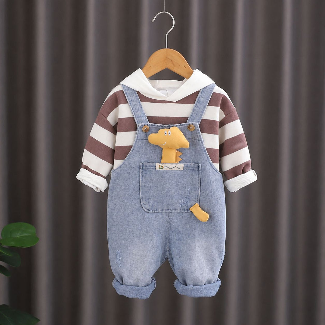 Boys Imported Denim Dungaree [BT-L-7430] [1 - 6 Years]