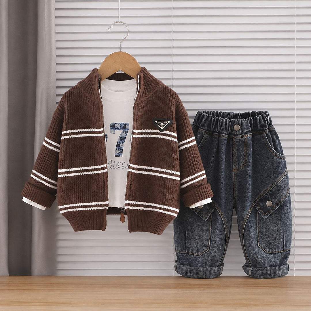 Boys 3 Piece Imported Cord Set [BT-O-4599] [1 - 6 Years]