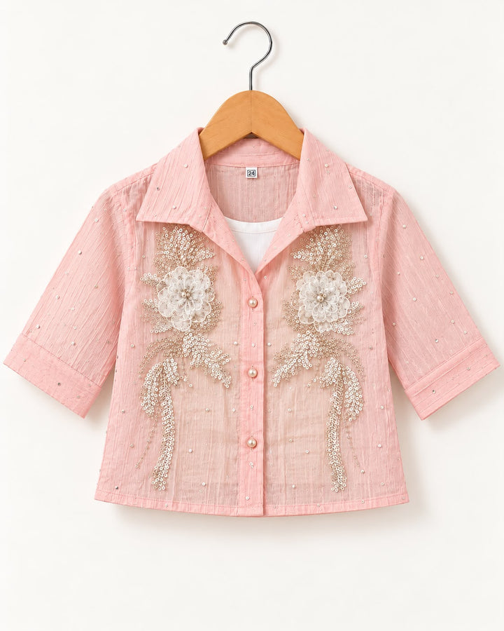 Girls Embroidered Top With Inner [GT-R-5824] [4-12 year]