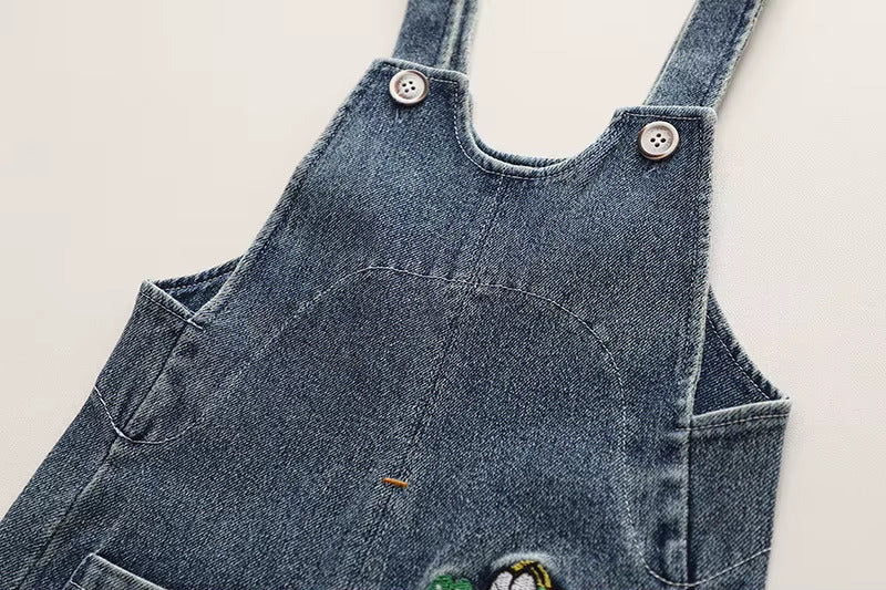 Unisex Impored Black Dungaree [BT-6787] [1 - 5Years]