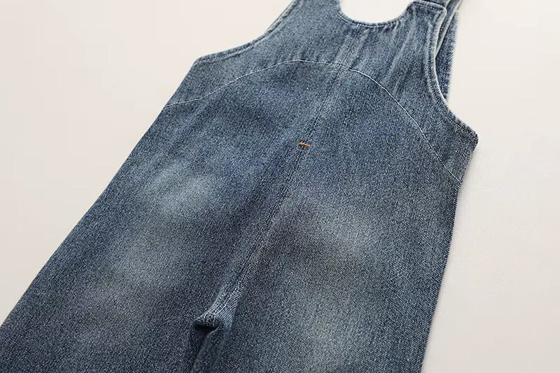 Unisex Impored Black Dungaree [BT-6787] [1 - 5Years]
