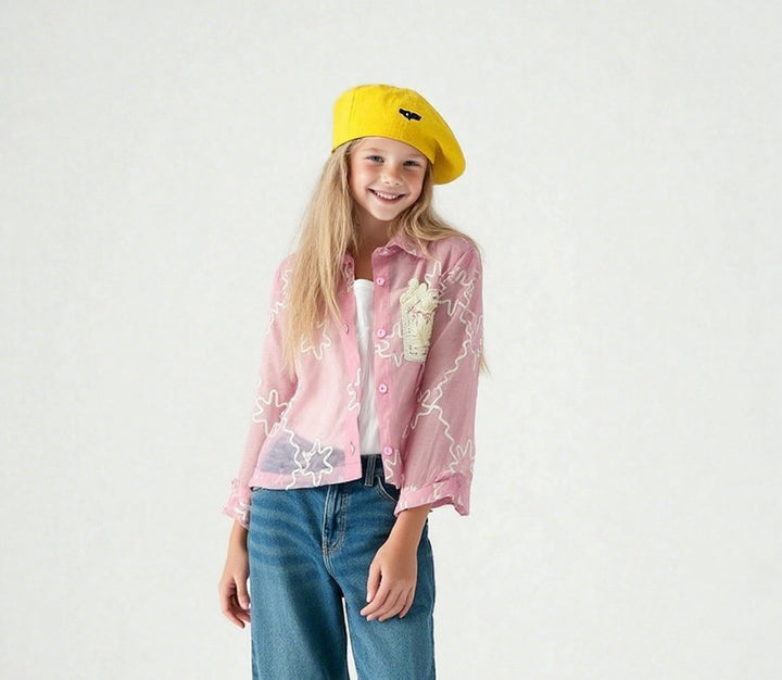 Girls Embroidered Party Wear 2 Peice Top [GT-145] [4-12 year]