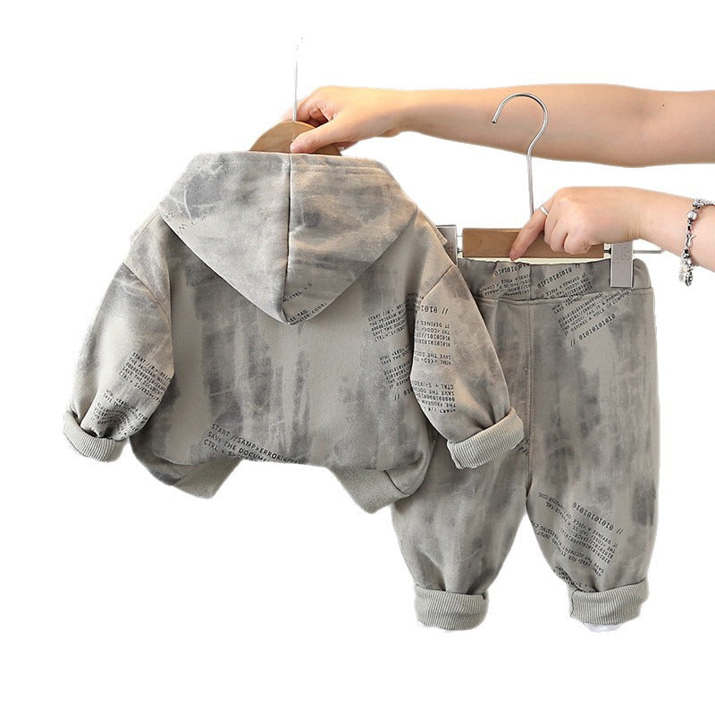 Boys Imported Grey Hoodie Co-Ord Set [BT-6745] [1 - 5Years]