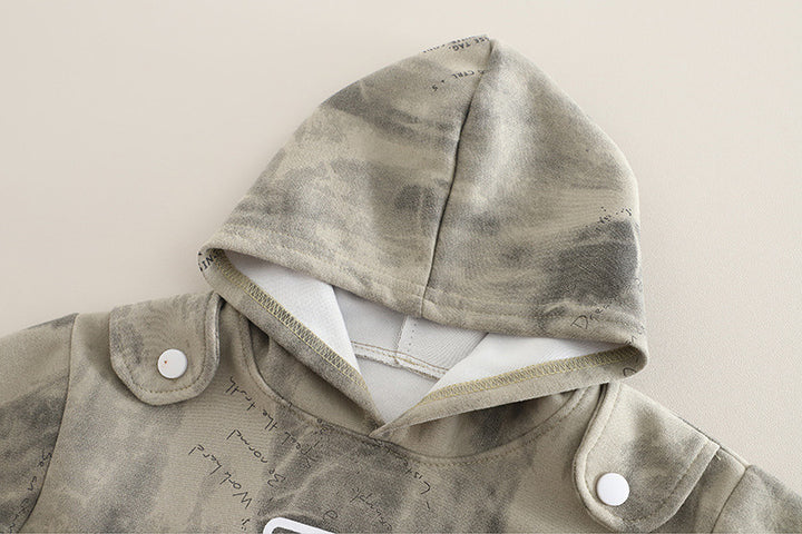 Boys Imported Grey Hoodie Co-Ord Set [BT-6745] [1 - 5Years]