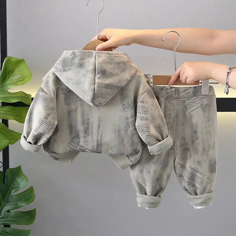 Boys Imported Grey Hoodie Co-Ord Set [BT-6745] [1 - 5Years]