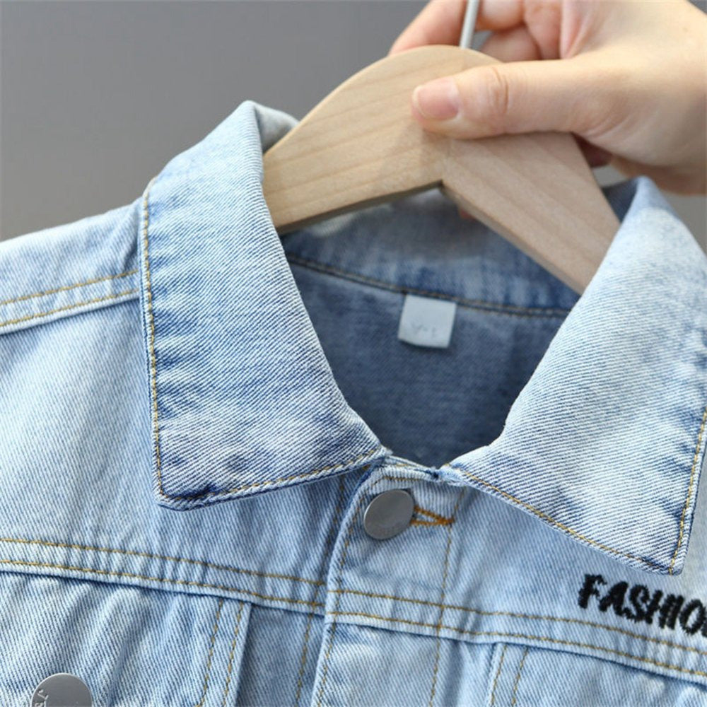 Boys Imported Fancy Denim Jacket [BT-153] [3 - 11Years]
