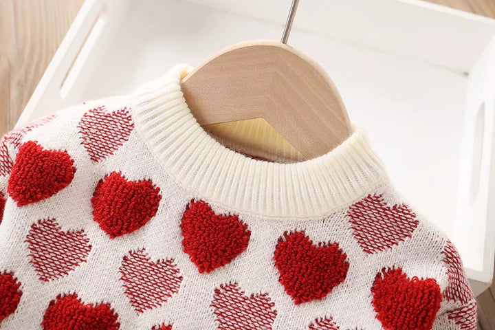 Girls Knitted Sweater Top And Skirt Set, Korean Fashion, Autumn/Winter Co-Ord Set [GCS-6667](2-7 Years)