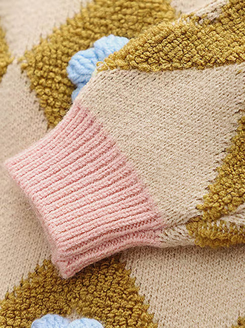 Girls Knitted Sweater Top And Skirt Set, Korean Fashion, Autumn/Winter Co-Ord Set [GCS-6661](2-7 Years)