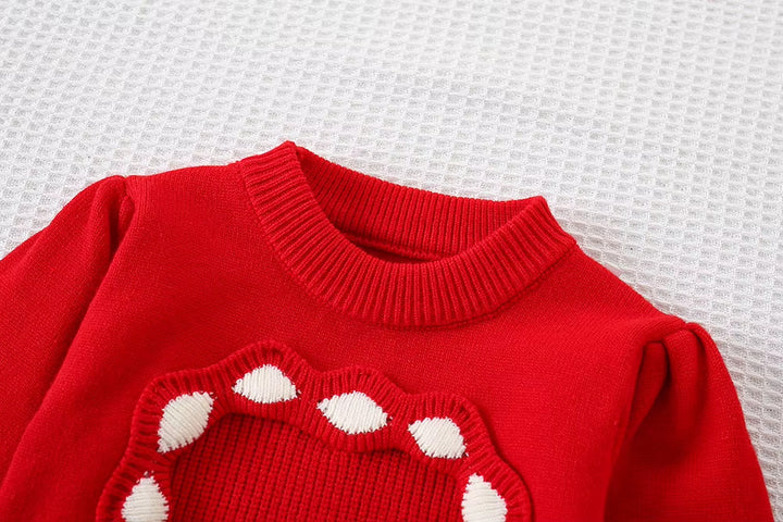 Girls Knitted Sweater Top And Skirt Set, Korean Fashion, Autumn/Winter Co-Ord Set [GCS-6672] (2-7 Years)