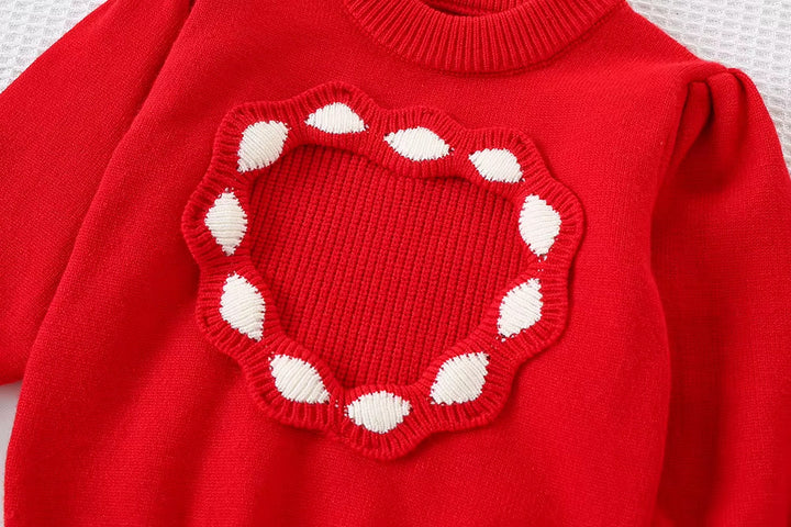 Girls Knitted Sweater Top And Skirt Set, Korean Fashion, Autumn/Winter Co-Ord Set [GCS-6672] (2-7 Years)