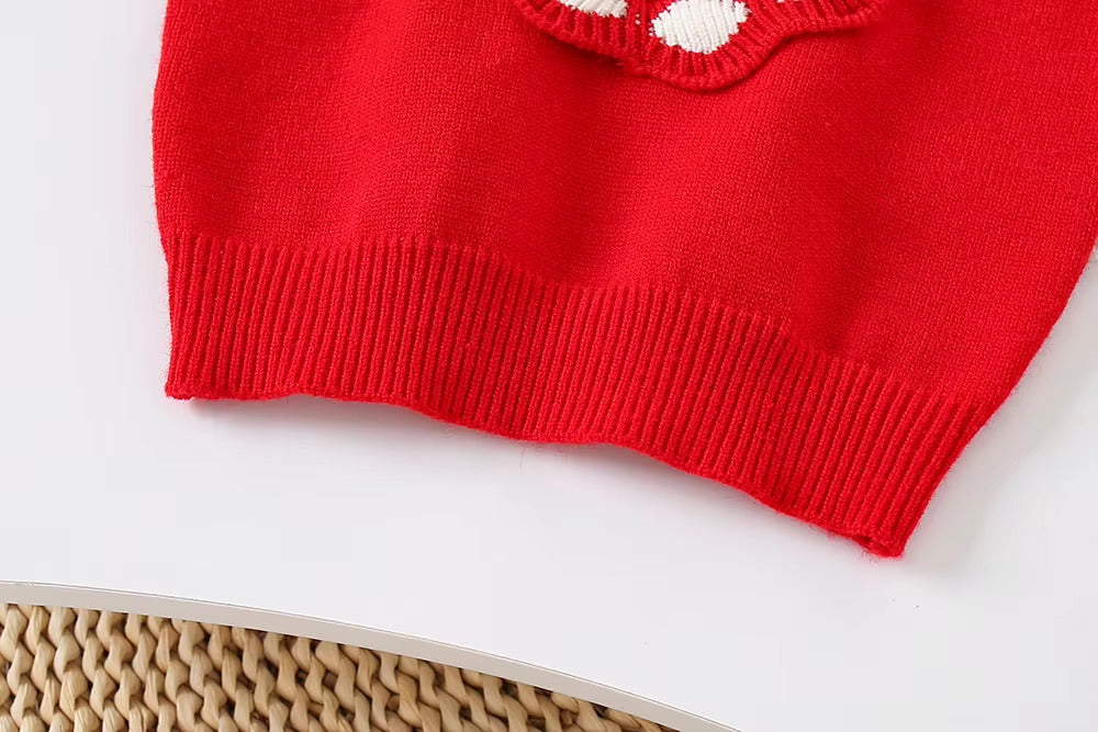 Girls Knitted Sweater Top And Skirt Set, Korean Fashion, Autumn/Winter Co-Ord Set [GCS-6672] (2-7 Years)