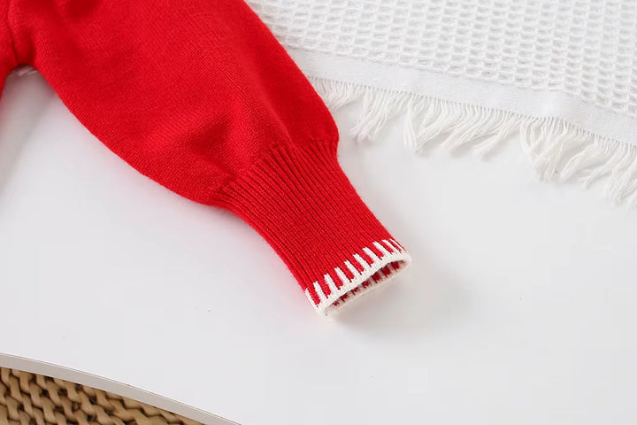 Girls Knitted Sweater Top And Skirt Set, Korean Fashion, Autumn/Winter Co-Ord Set [GCS-6672] (2-7 Years)